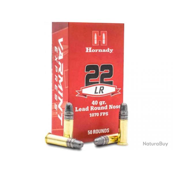 Cartouches 22LR 40 gr LRN Varmint Express x 500 Hornady 