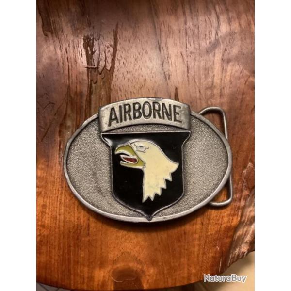 Boucle de ceinture US 101 St AIRBORNE division Collector 1983