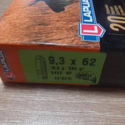 balles Lapua 18.5g / 285 gr, SP  cal 9.3x62.