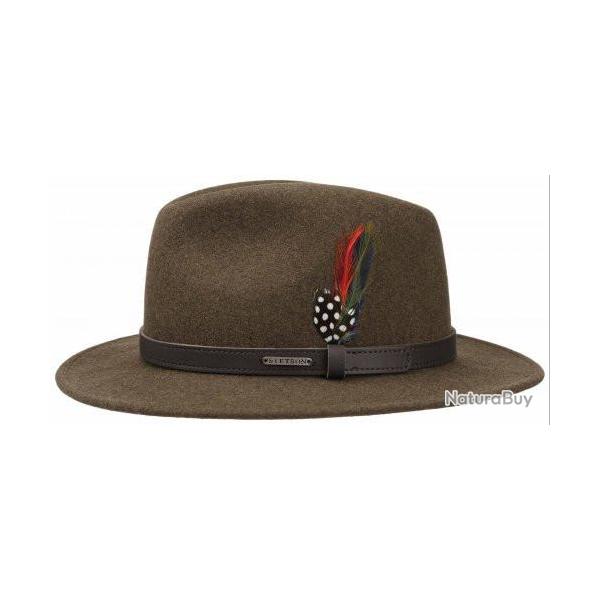 Chapeau de marque STETSON traveller en laine feutr impermable