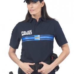 Polo Bleu Police Municipale Dry tec® manches courtes