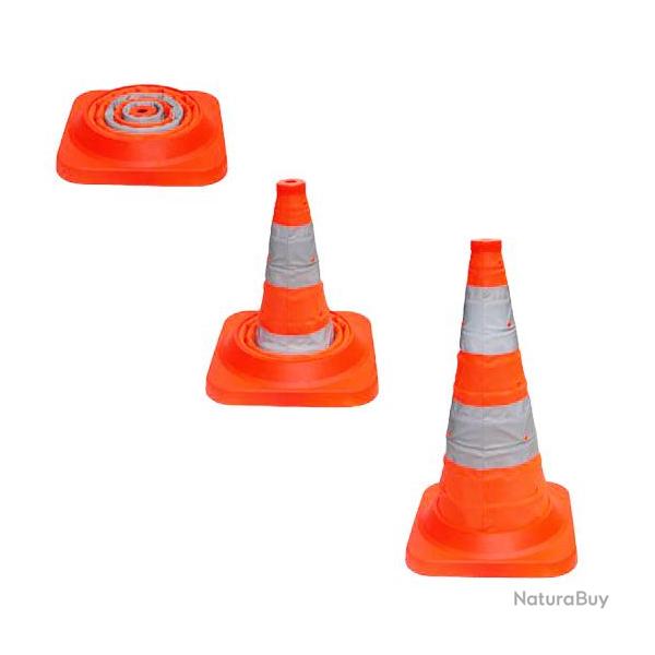 Cone pliable classe 2 - lumineux - 50cm