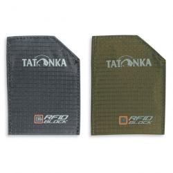 SLEEVE RFIDB SET - 2 Pochettes protection de donnée RFID Tatonka - Noir/Olive