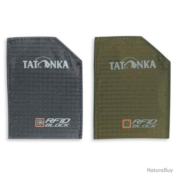 SLEEVE RFIDB SET - 2 Pochettes protection de donne RFID Tatonka - Noir/Olive