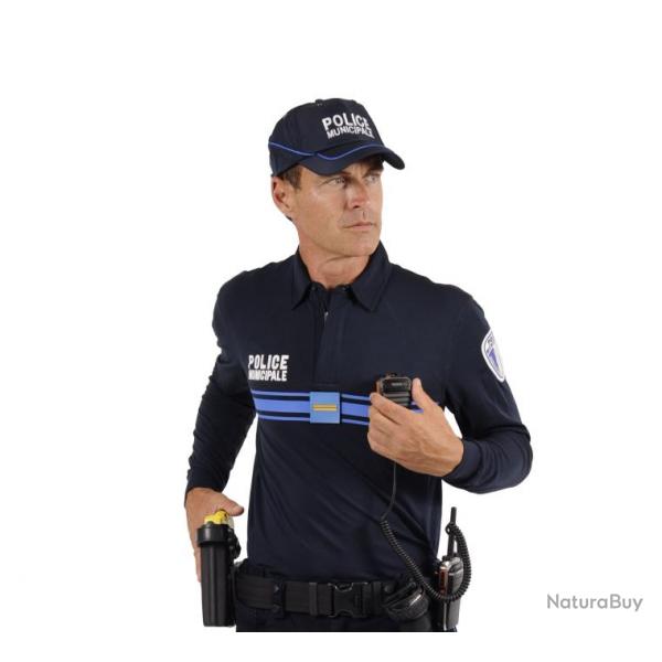 Polo Bleu Police Municipale Dry tec manches longues