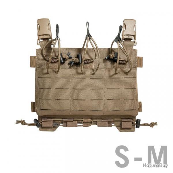 TT carrier mag panel lc M4 - panneau frontale molle- Lasercut avec 3 Porte-chargeurs - Coyote