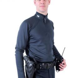 Sous Pull thermoregulateur marine col zip brodé pm