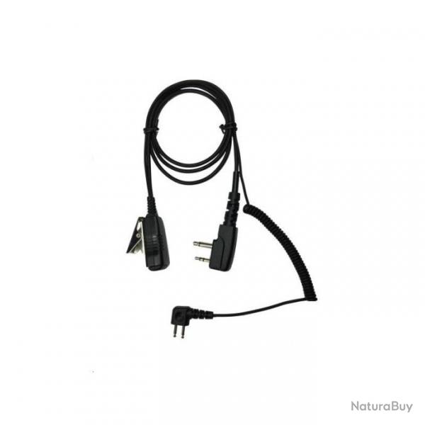 Cble micro pour Casque antibruit 3M Peltor sporttac - j22 - prise coude - MIDland