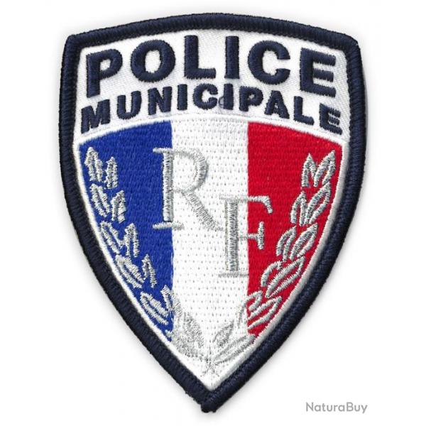 Ecusson brode sur velcro RF Police Municipale GM