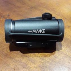 HAWKE VANTAGE POINT ROUGE 1X30 WEAVER pour rail de 19-21mm