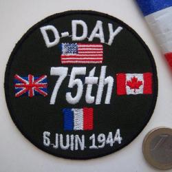 écusson insigne 6 juin 1944 collection 75 éme débarquement Normandie