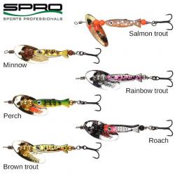 DESTOCKAGE ! Leurre SPRO Larva Inline Spin 5cm 5.5g Rainbow Trout