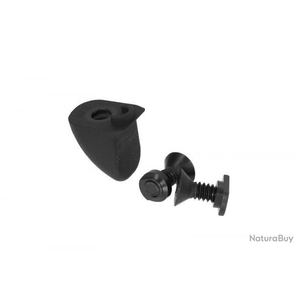 Hand Stop Low Pro pour M-LOK & KeyMod - Aluminium 6063 CNC / Noir - WiiTech
