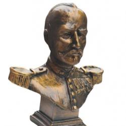 Buste sur socle du Capitaine Danjou de la Légion Etrangère Camerone 1863 Second Empire