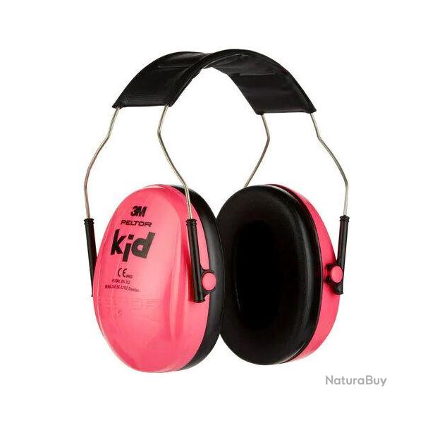 Casque de protection auditive 3M Peltor pour enfant - Rose