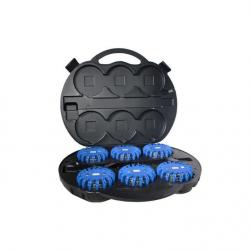 Kit de 6 balises Intersignaletic avec valise - Bleu