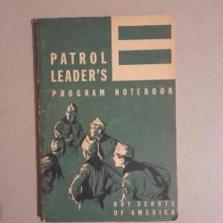 Patrol Leader's Program Notebook, 1965. Boy Scout of America. Scoutisme américain