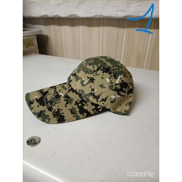 Casquette ajustable camouflage militaire, chasse, randonne, pche, EN STOCK