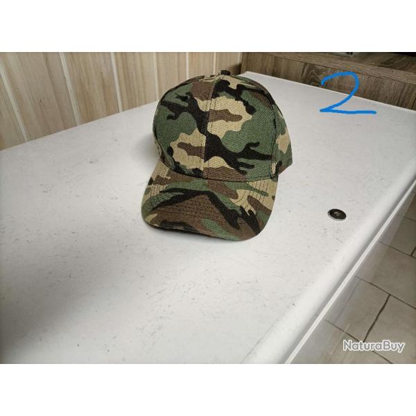 Casquette ajustable camouflage militaire, chasse, randonne, pche, EN STOCK