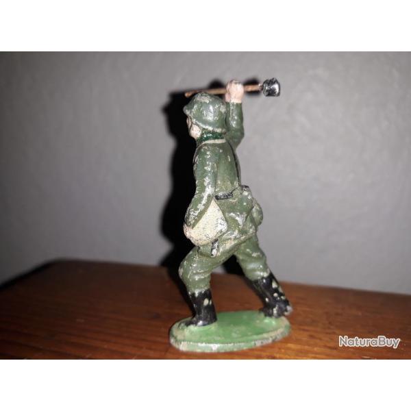 quiralu soldat allemand lanceur de grenade Stielhandgranate jouet ancien collection militaria WW 2
