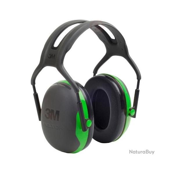 Casque 3M Peltor x1 - Noir/Vert