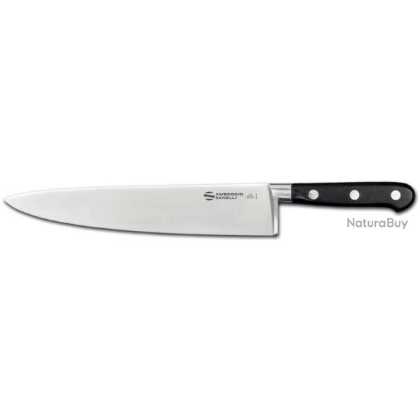 Couteau de chef 25cm gamme Chef Ambrogio Sanelli pour Januel