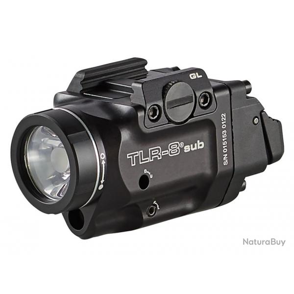 Lampe tactique Streamlight TLR-8 SUB - pour Glock 43X/48 - Laser rouge