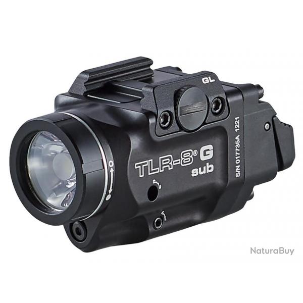 Lampe tactique Streamlight TLR-8 G SUB - pour Glock 43X/48 - Laser vert