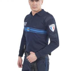 Chemise F1 Marine Brodée Police Municipale