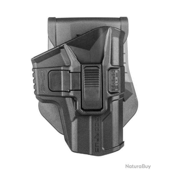 Holster Fab Defense pour glock 17 paddle rtention niveau 2 - Noir