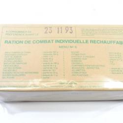 Ration de combat Armée Française 1993 - périmée. collector