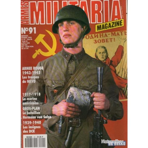 Militaria Magazine 91 ARme rouge 1943-1945, marine amricaine 43-45, char whippet