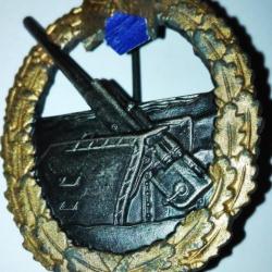 L'insigne de combat de l'artillerie côtière KRIEGSMARINE WW2 FLAK