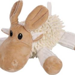 JOUET CHIEN FLUFA RENNE BEIGE 28X27X18CM
