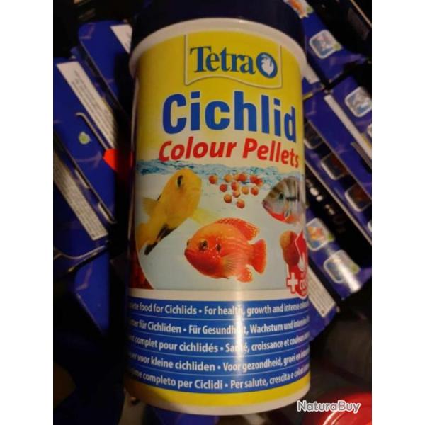 Tetra cichlid colour pellets 165gr/500ml
