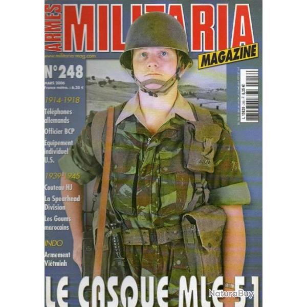 Militaria magazine 248 le casque m 51, 14-18 tlphones allemands, couteau h.j., armement viet 45-54