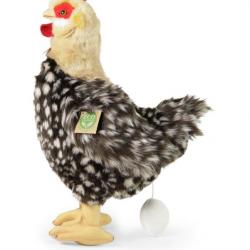 Peluche poule avec oeuf 33 cm Eco-friendly