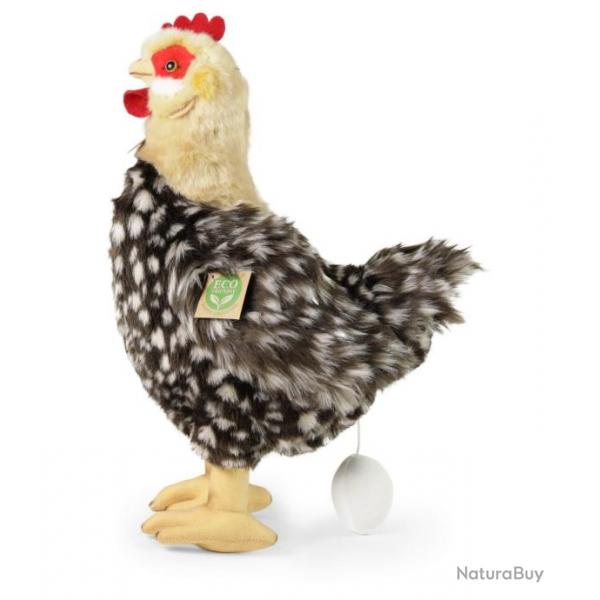 Peluche poule avec oeuf 33 cm Eco-friendly