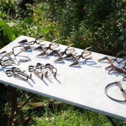 CHASSE - ancien lot d'articles du XIX début XXième - lot de petits pièges de chasse