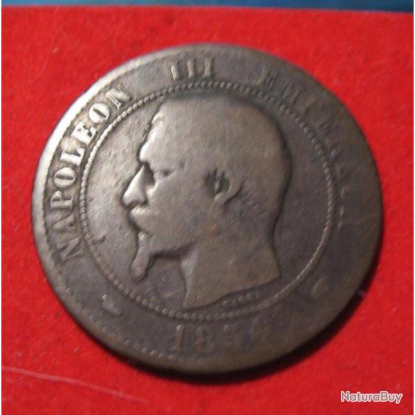 10 centimes Napolon III 1854 A