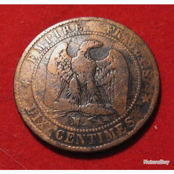 10 centimes Napolon III 1855 W