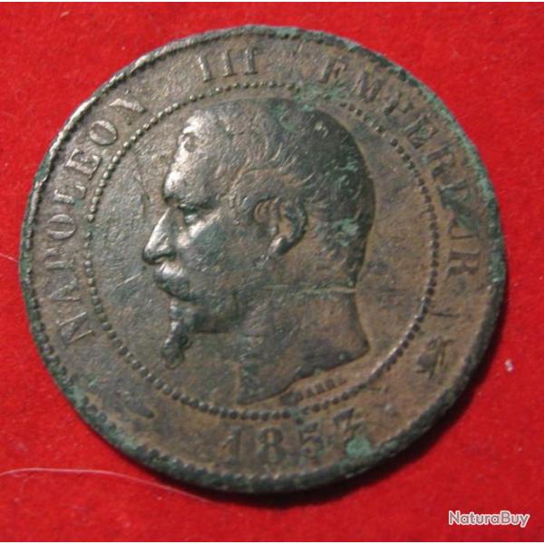 10 centimes Napolon III 1853 D