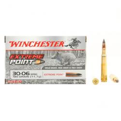 Cartouches WINCHESTER 30-06 SPRG Extreme Point 180GR X20