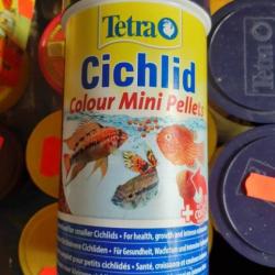 tetra cichlid colour mini pellets 170gr/500ml