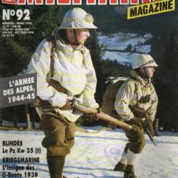 Militaria magazine  92, l'armée des alpes , insignes u-boot et diplomes, 19e di bretagne, 35t skoda,