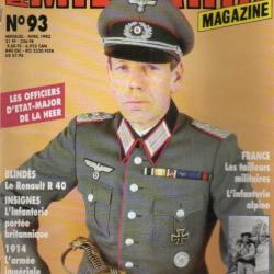 Militaria magazine 93 l'infanterie alpine, tommy libération, tailleurs militaires, disques col us ar
