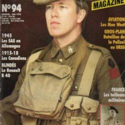Militaria magazine 94 1945 sas en allemagne , renault r-40, tailleurs militaires, gilets usaaf ,