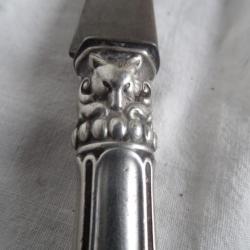 280) lot dague - couteau de vènerie  18è ou 19è siècle , poignée argent
