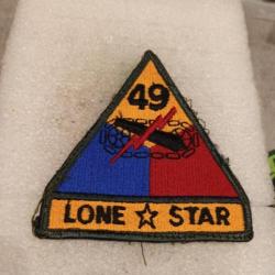 Patch armée us 49th ARMORED DIVISION +TAB LONE STAR ORIGINAL a