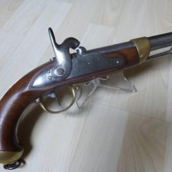beau pistolet réglementaire de cavalerie modèle 1822 T en parfait état